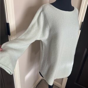 Pure Collection Soft green cashmere boat neck Sweater